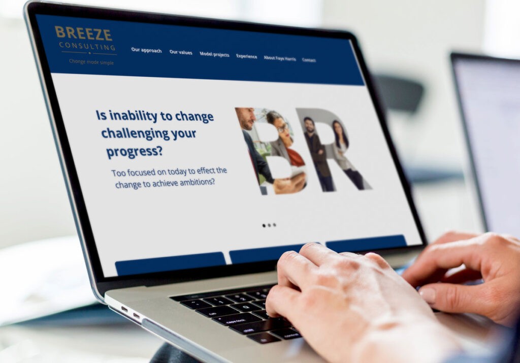 Image of Breeze website by Glued