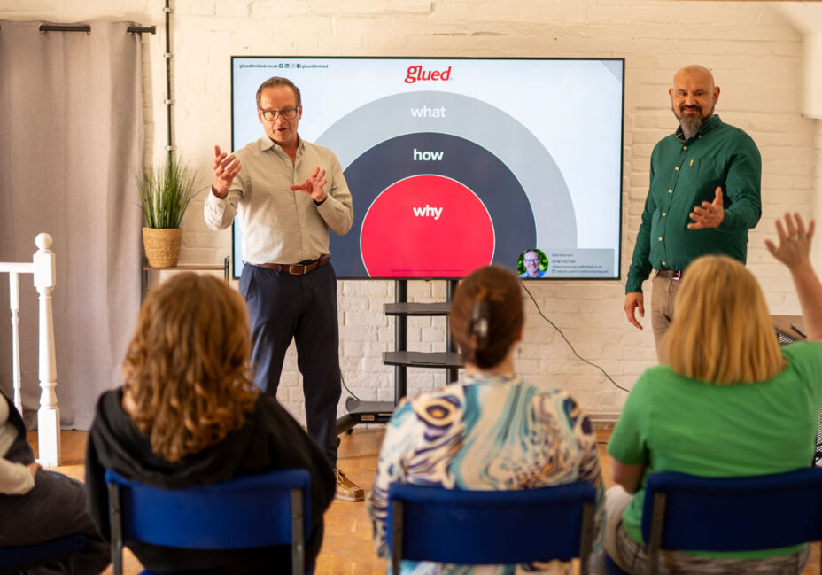 Image of Rob and David running a workshop