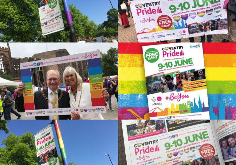 Creative work for Coventry Pride